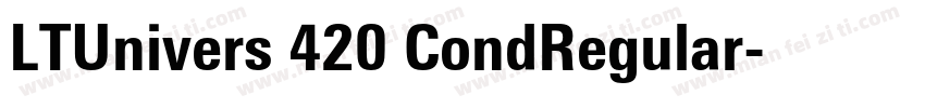 LTUnivers 420 CondRegular字体转换